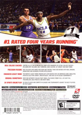 College Hoops 2K7 box cover back